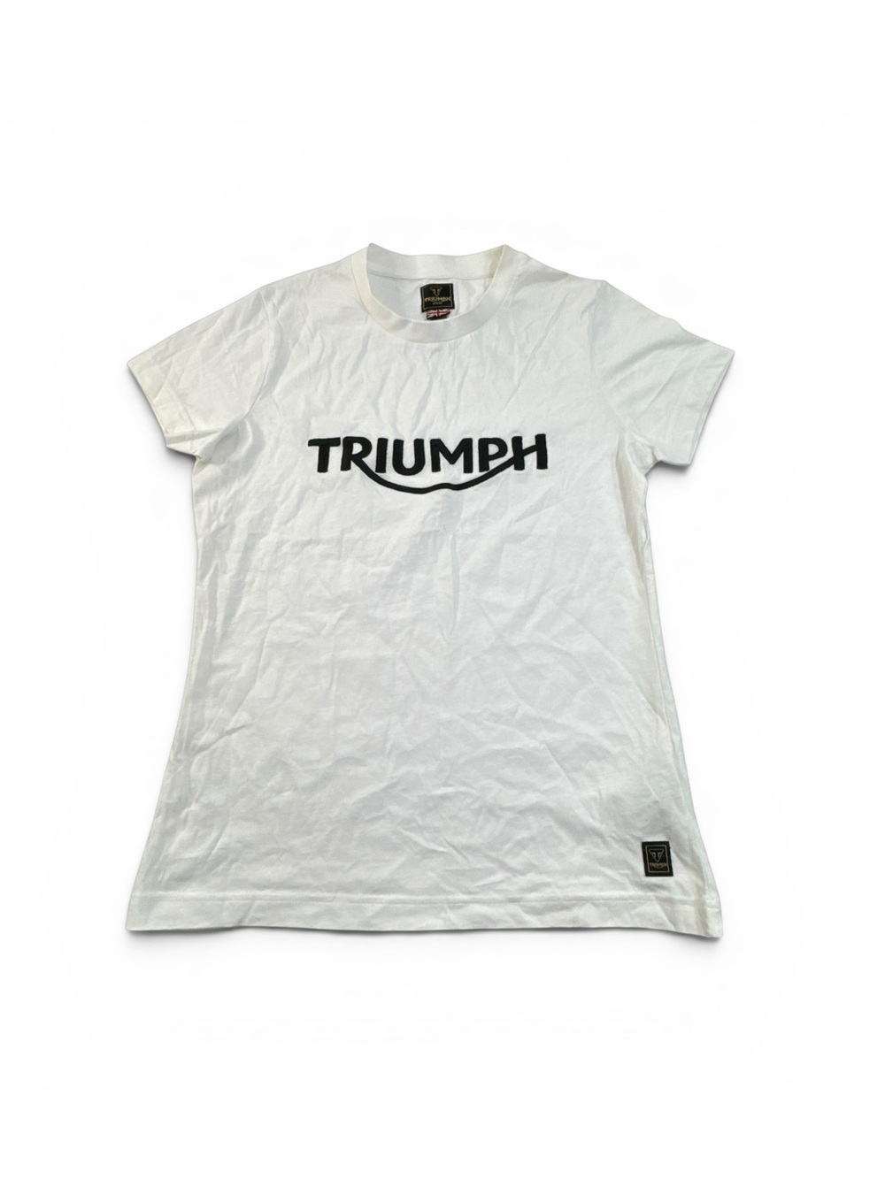 Triumph White Short Sleeve Logo Tee